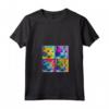 Donna Khao Manee Cat Pop Art Design - Maglietta Colorata con Collo a V per Amanti dei Gatti - Regalo Perfetto per Natale, Compleanni, San Valentino