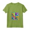 Donna Khao Manee Cat Pop Art Design - Maglietta Colorata con Collo a V per Amanti dei Gatti - Regalo Perfetto per Natale, Compleanni, San Valentino