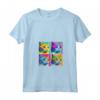 Donna Khao Manee Cat Pop Art Design - Maglietta Colorata con Collo a V per Amanti dei Gatti - Regalo Perfetto per Natale, Compleanni, San Valentino