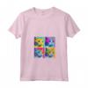Donna Khao Manee Cat Pop Art Design - Maglietta Colorata con Collo a V per Amanti dei Gatti - Regalo Perfetto per Natale, Compleanni, San Valentino