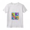 Donna Khao Manee Cat Pop Art Design - Maglietta Colorata con Collo a V per Amanti dei Gatti - Regalo Perfetto per Natale, Compleanni, San Valentino