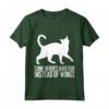 Some Heroes Have Fur Instead of Wings - Maglietta Gatti Khao Manee con Citazione - Regalo Unico per Amanti dei Gatti