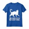 Some Heroes Have Fur Instead of Wings - Maglietta Gatti Khao Manee con Citazione - Regalo Unico per Amanti dei Gatti