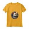 Khao Manee - Maglietta in Vetro Colorato con Design Gatto - Ideale per Amanti dei Gatti e Appassionati d'Arte