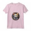 Khao Manee - Maglietta in Vetro Colorato con Design Gatto - Ideale per Amanti dei Gatti e Appassionati d'Arte