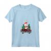 Khao Manee - Albero di Natale Divertente a Quadri, Maglietta con Collo a V - Regalo di Natale per Amanti dei Gatti - Design a Camion Incluso