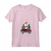 Khao Manee - Albero di Natale Divertente a Quadri, Maglietta con Collo a V - Regalo di Natale per Amanti dei Gatti - Design a Camion Incluso