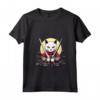 Donna Samurai Gatto Giapponese Kawaii Ninja Khao Manee Cat Maglietta con Collo a V - Design Unico e Intricato per Amanti dei Gatti e della Cultura Giapponese
