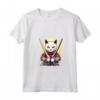 Donna Samurai Gatto Giapponese Kawaii Ninja Khao Manee Cat Maglietta con Collo a V - Design Unico e Intricato per Amanti dei Gatti e della Cultura Giapponese
