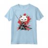 Khao Manee - Gatto Giapponese Samurai Kawaii, Gatto Ninja Maglietta - Design Intricato per Appassionati di Gatti e Ninja