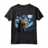 Khao Manee - Gatto Starry Night - Maglietta per Amanti del Gatto Khao Manee - Ideale per Compleanno
