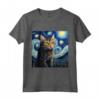 Khao Manee - Gatto Starry Night - Maglietta per Amanti del Gatto Khao Manee - Ideale per Compleanno