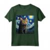 Khao Manee - Gatto Starry Night - Maglietta per Amanti del Gatto Khao Manee - Ideale per Compleanno