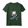 Donna Samurai Gatto Giapponese - Kawaii Ninja Khao Manee Cat Maglietta con Collo a V - Ideale per Appassionati di Gatti e Amanti della Cultura Giapponese