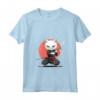 Donna Khao Manee - Gatto Samurai Kawaii - Maglietta con Collo a V per Appassionati di Gatti e Ninja