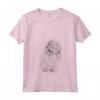 Donna Komondor Dog Line Art Minimalista Mamma Papà Maglietta con Collo a V - Regalo Unico per Amanti dei Cani Komondor - Ideale per Natale o Compleanni