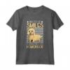 Corridore e Komondor Maglietta - Miles of Smiles - Slogan per amanti dei cani e della corsa