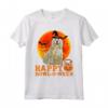 Divertente Komondor Halloween Maglietta - Regalo Unico per Amante dei Cani durante Halloween - Happy Howl-o-ween Design