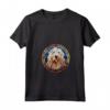 Komondor Dog - Maglietta Artistica in Vetro Colorato con Collo a V - Celebra l'Amore per i Cani