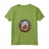 Komondor Dog - Maglietta Artistica in Vetro Colorato con Collo a V - Celebra l'Amore per i Cani
