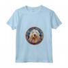 Komondor Dog - Maglietta Artistica in Vetro Colorato con Collo a V - Celebra l'Amore per i Cani