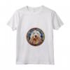 Komondor Dog - Maglietta Artistica in Vetro Colorato con Collo a V - Celebra l'Amore per i Cani