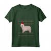 Donna Komondor Natale Maglietta con Collo a V - Design Natalizio Unico per Genitori di Komondor - Regalo Perfetto per Amanti dei Cani