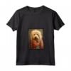 Komondor - Ritratto di cane rinascimentale, divertente, per mamma e papà - Maglietta con Collo a V - Regalo per Natale, Ringraziamento o Compleanno