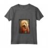 Komondor - Ritratto di cane rinascimentale, divertente, per mamma e papà - Maglietta con Collo a V - Regalo per Natale, Ringraziamento o Compleanno