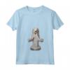 Donna Divertente Yoga Dog Komondor Maglietta con Collo a V - Idea Regalo per Amanti dei Cani - Arte della Meditazione Canina