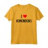 I Love Komondors - I Heart Komondors Amante dei Cani Maglietta - Regalo Unico per Proprietari di Komondors e Amanti dei Cuccioli