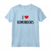 I Love Komondors - I Heart Komondors Amante dei Cani Maglietta - Regalo Unico per Proprietari di Komondors e Amanti dei Cuccioli