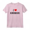I Love Komondors - I Heart Komondors Amante dei Cani Maglietta - Regalo Unico per Proprietari di Komondors e Amanti dei Cuccioli