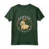Caffè e Komondor Maglietta - Ideale per Amanti dei Cani - Acquista T-shirt con Slogan per Allevatori e Proprietari