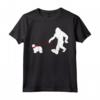 Divertente Bigfoot che Cammina con i Regali del Cane Komondor - Maglietta Ideale per Amanti dei Cani e Credenti Bigfoot - Regalo Compleanno o Natale
