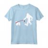 Divertente Bigfoot che Cammina con i Regali del Cane Komondor - Maglietta Ideale per Amanti dei Cani e Credenti Bigfoot - Regalo Compleanno o Natale
