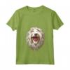 Donna Komondor - Hungarian Sheepdog Cartoon Artwork Maglietta con Collo a V - Ideale per gli Amanti dei Cani