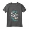 Donna Kuvasz Four Paws Two Feet One Team - Maglietta con Collo a V per Proprietari di Kuvasz - Ideale per Amanti dei Cani