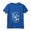 Donna Kuvasz Four Paws Two Feet One Team - Maglietta con Collo a V per Proprietari di Kuvasz - Ideale per Amanti dei Cani