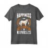 Happiness is being with Kuvaszs Maglietta - Ideale per Proprietari e Amanti di Kuvasz - Acquista Maglietta Kuvasz ungherese