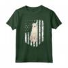 Bandiera Americana Bianco Kuvasz Maglietta - Design Divertente per Amanti dei Cani - 4th of July USA - Acquista Online