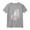 Bandiera Americana Bianco Kuvasz Maglietta - Design Divertente per Amanti dei Cani - 4th of July USA - Acquista Online