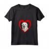 Donna Kuvasz Dog - Amante del cuore del cane - Kuvasz Tshirt con Collo a V - Ideale per Proprietari di Kuvasz