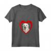 Donna Kuvasz Dog - Amante del cuore del cane - Kuvasz Tshirt con Collo a V - Ideale per Proprietari di Kuvasz