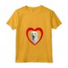 Donna Kuvasz Dog - Amante del cuore del cane - Kuvasz Tshirt con Collo a V - Ideale per Proprietari di Kuvasz