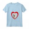 Donna Kuvasz Dog - Amante del cuore del cane - Kuvasz Tshirt con Collo a V - Ideale per Proprietari di Kuvasz