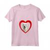 Donna Kuvasz Dog - Amante del cuore del cane - Kuvasz Tshirt con Collo a V - Ideale per Proprietari di Kuvasz