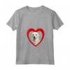 Donna Kuvasz Dog - Amante del cuore del cane - Kuvasz Tshirt con Collo a V - Ideale per Proprietari di Kuvasz