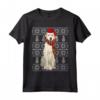 Natale Ugly Christmas Kuvasz Maglietta - Regalo Divertente per Amanti dei Cani - Santa Hat Xmas Kuvaszok Ugly Christmas