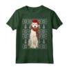 Natale Ugly Christmas Kuvasz Maglietta - Regalo Divertente per Amanti dei Cani - Santa Hat Xmas Kuvaszok Ugly Christmas